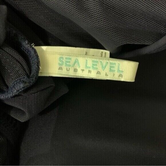 Sea Level Swimsuit 10 Navy One Piece Padded Control Swimwear Vacation - Picture 6 of 7